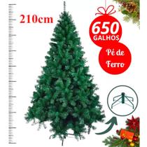 Árvore De Natal Pinheiro Verde Grande Luxo Tradicional Cheia Decoração Natalina Ajustável Flexíveis
