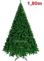 Árvore De Natal Pinheiro Verde Luxo 1,80m Com 834 Galhos