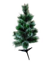 Árvore De Natal Pinheiro Verde Nevado Luxo 60cm 25 Galhos