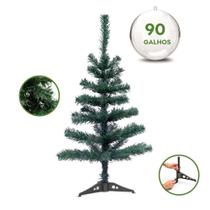 Árvore de Natal Pinheiro Verde Tradicional c/ 90 Galhos 90cm