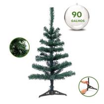 Árvore de Natal Pinheiro Verde Tradicional c/ 90 Galhos 90cm
