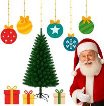 Árvore de Natal Premium 150 cm 300 galhos Pinheiro Verde Tradicional Super Cheia Base de Metal Reforçada