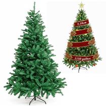Arvore de Natal Premium Cheia Pinheiro 210cm 1150 Galhos