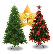 Arvore De Natal Premium Luxo 210cm 800 Galhos Envio Full