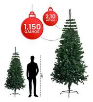 Arvore De Natal Premium Pinheiro Luxo 2,1m 1.150 Galhos Arvore De Natal Premium Pinheiro Luxo 2,1m 1.150 Galhos