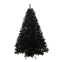 Arvore de Natal Preta 1,50m Halloween Dark 565 Galhos Luxo