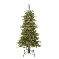 Árvore de Natal Puleo International pré-iluminada de 1,4 m Aspen Fir