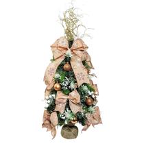 Árvore De Natal Rosa 72X33Cm Decorada Exclusivo