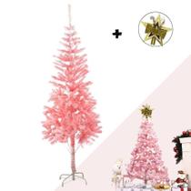 Arvore De Natal Rosa Barbie Luxo 1,80 Metros E 320 Galhos