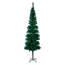 Árvore de Natal Slim Fina 210cm Pinheiro Verde 450 Galhos