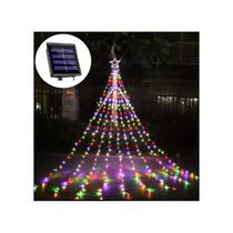 Árvore de Natal Solar Light Waterfall Star Garland 2,5 m Árvore de Natal Solar Light Waterfall Star Garland 2,5 m
