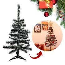 Árvore De Natal Verde Nevada 90cm e 70 Galhos Pinheiro de Luxo Médio Pequeno Decoração Natal Papai Noel