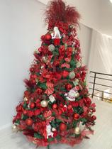 Árvore de Natal Vermelha Glamour - Charm Decor
