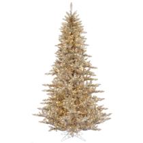 Árvore de Natal Vickerman Champagne Fir 90cm com 100 LED