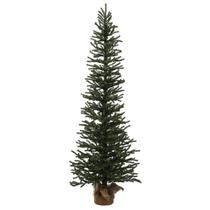 Árvore de Natal Vickerman Mini Pine de 1,5 m com base de estopa
