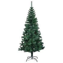 Árvore de Natal vidaXL 7 pés verde com pontas iridescentes PVC 910