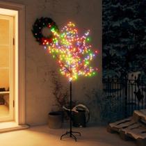 Árvore de Natal vidaXL de 6 pés com 200 LEDs Cherry Blossom Design