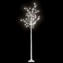 Árvore de Natal vidaXL de 6 pés com 200 LEDs Cold White Willow