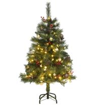 Árvore de Natal vidaXL Plastic Spruce com dobradiça de 150 cm com 150 LEDs