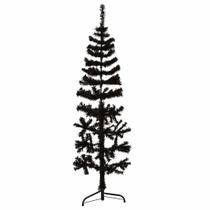 Árvore de Natal vidaXL Slim Artificial Half 1,5 m de PVC preto Árvore de Natal vidaXL Slim Artificial Half 1,5 m de PVC preto