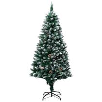 Árvore de Natal vidaXL Vibrant Green 1,5 m de PVC com pontas de neve