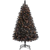 Árvore de Natal Yaheetech 1,4 m com 150 luzes brancas quentes pretas