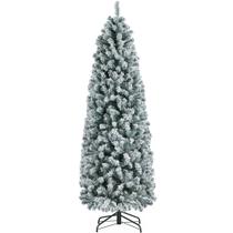 Árvore de Natal Yaheetech 6 Pés - Pinheiro Artificial com Neve Artificial Branca Árvore de Natal Yaheetech 6 Pés - Pinheiro Artificial com Neve Artificial Branca