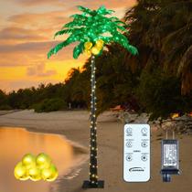 Árvore de Palmeira Artificial Iluminada Lightshare 2,4m com 256 Luzes LED