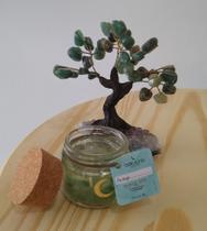 Árvore de Pedra + Vela Aromática - Quartzo Verde