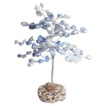 Árvore de Pedras Quartzo Azul M - Encanto das Pedras sbc