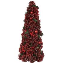 Árvore Decorativa Pinhas e Bolas - 47cm
