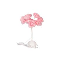 Árvore Decorativa Rosas BCO Quente 12led - 32cm - COR ROSA