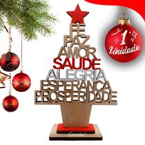 Arvore Do Desejo Natal Decorativa 18CM Paz Amor Saude Nf