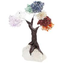Árvore dos 7 Chakras em Cristal Bruto P 15cm - Equilibre Sua Energia Árvore dos 7 Chakras em Cristal Bruto P 15cm - Equilibre Sua Energia