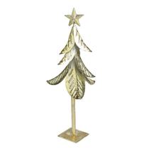 Árvore dourada e branca 13cm - Natal