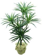 Árvore Dracena 90cm 5 galhos planta realista verde