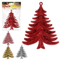 Árvore Glitter Decorada -Enfeite de Natal - decoração, mesa, escritório, rack - Zein