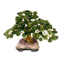 Árvore Grande Pedra Quartzo Verde Base Drusa Ametista Saúde