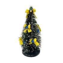 Árvore Mini Decorada 5650605 laços Amarelo - Só Natal