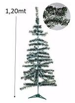 Arvore Natal 120cm 108 Galhos Neve Nevada Decoração Pinheiro - Top Natal