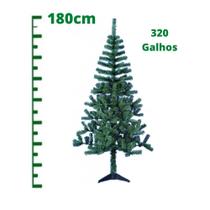 Arvore Natal 180cm 320 Galhos Verde Decoração Pinheiro Canad - Rio Master