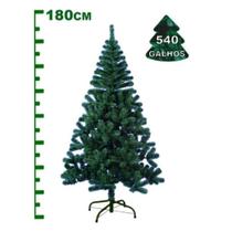 Árvore Natal 180cm 540 Galhos Decoração Pinheiro Verde