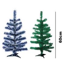 Árvore Natal 60cm 50 Galhos Verde Nevada Decoração Pinheiro - Rio Master