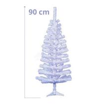 Arvore Natal 90cm 90 Galhos Branca Decoração Pinheiro - Rio Master