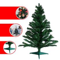 Árvore Natal Barata e Pequena Verde Cheia Com 90cm E 100 Galhos