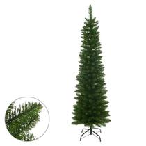 Arvore natal boston slim 250 tips com base metal verde 1,5 m florarte r.02076