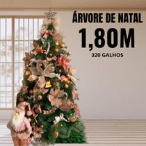 Árvore Natal Cheia Gorda 1,80M 320 Galhos Pinheiro