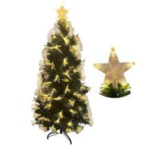 Arvore Natal Fibra Otica Completa Natalina Estrela Led Enfeite Decoraçao Festa Evento Casa Loja Porta Recepçao Comemoraçao Fim de Ano Condominio Ornam