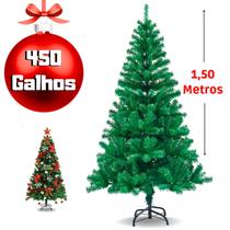 Árvore Natal Grande Pinheiro Verde 1,50 Metros 450 Gallhos - Arvore Natal Cheia