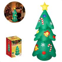 Árvore Natal Inflavel Natalino 130cm Enfeite Decoração loja - Art Christmas